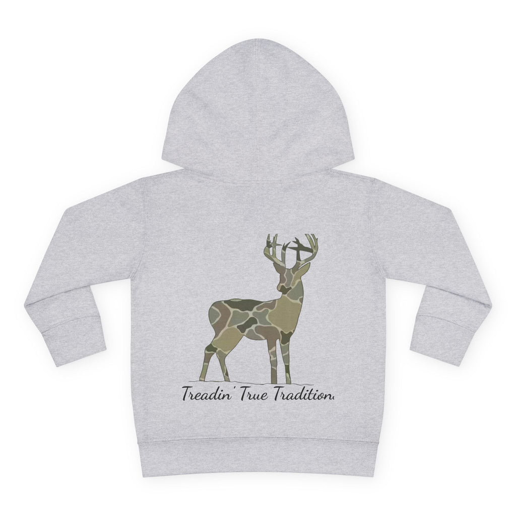 Kids Camo Deer Print Hoodie - Treadin True Traditions Toddler Pullover Fleece